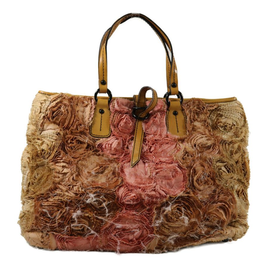 Valentino 帆布/牛皮皮革Tote Bag手挽袋-1
