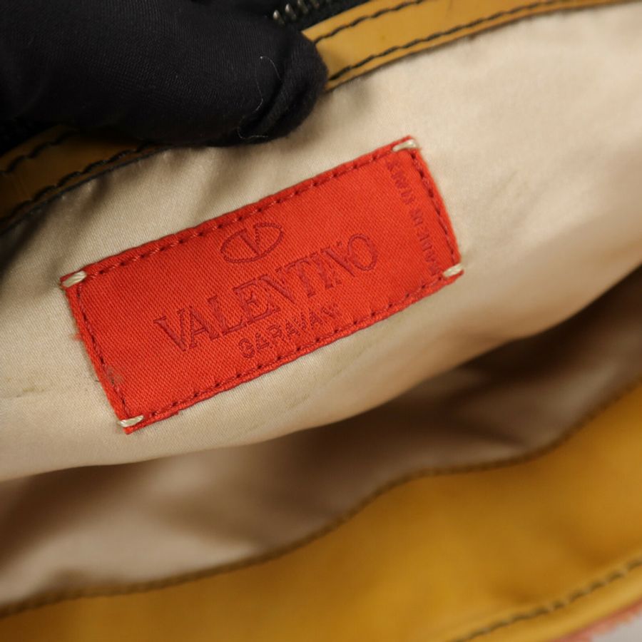 Valentino 帆布/牛皮皮革Tote Bag手挽袋-6