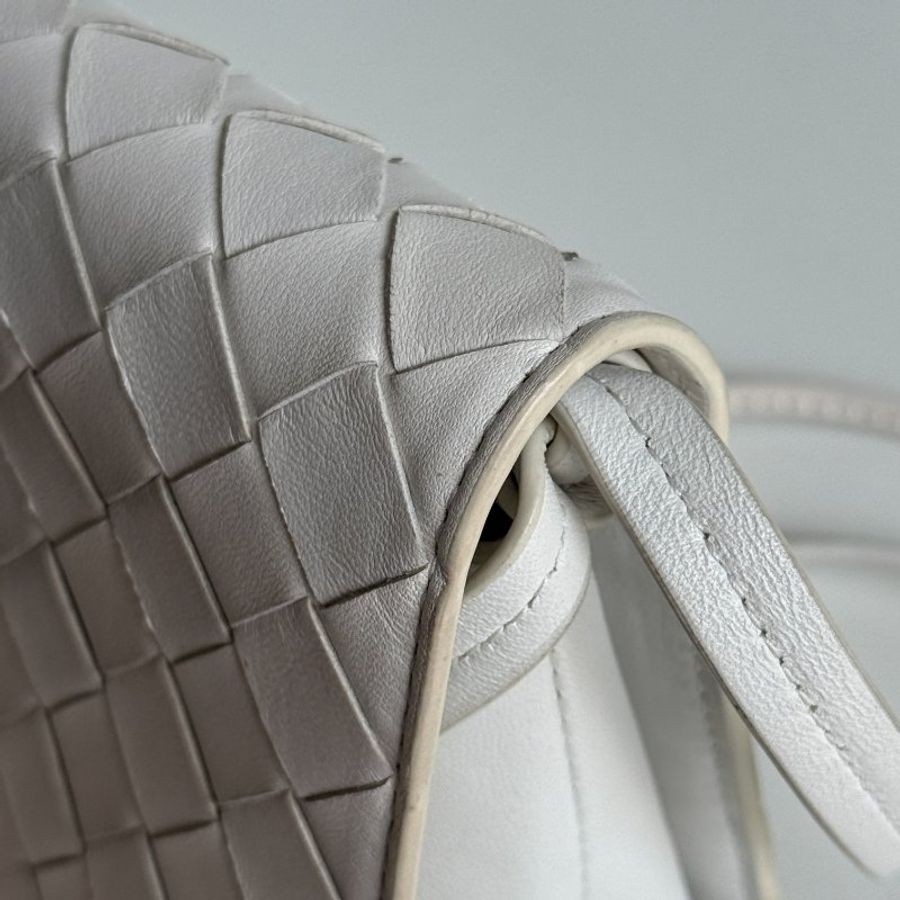 98新🆕 Bottega Veneta 寶緹嘉 編織斜背包 白色-8