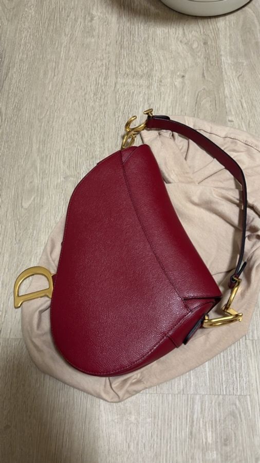 DIOR SADDLE馬鞍包 紅-5