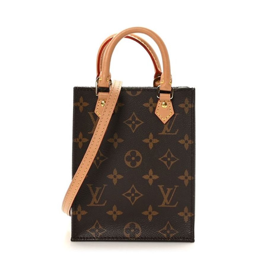 LOUIS VUITTON LV Petit Sac Plat 迷你琴譜包 Monogram 老花 手提斜背包|經典爆款 輕巧小包|KÉSH 凱仕精品-0