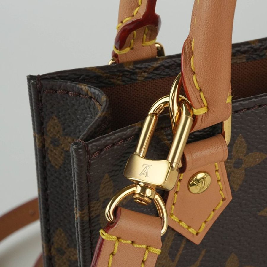 LOUIS VUITTON LV Petit Sac Plat 迷你琴譜包 Monogram 老花 手提斜背包|經典爆款 輕巧小包|KÉSH 凱仕精品-13