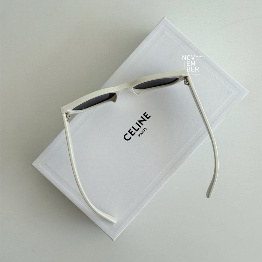 99新🆕 Celine 賽琳 Logo墨鏡 白色-1