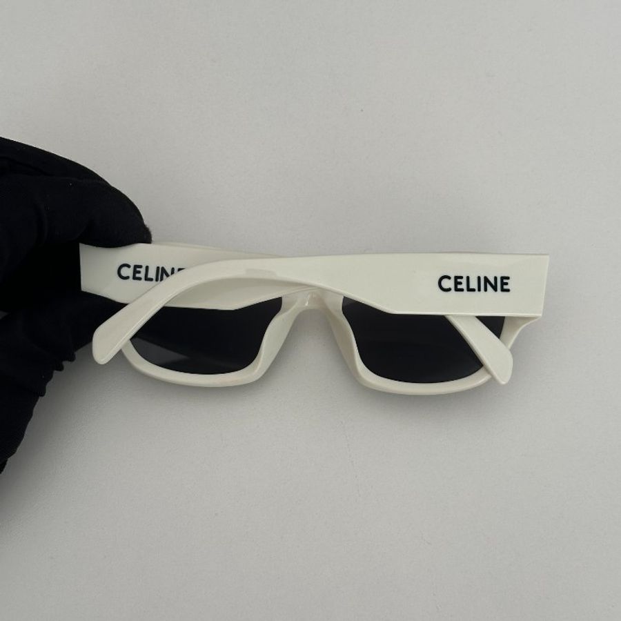 99新🆕 Celine 賽琳 Logo墨鏡 白色-8