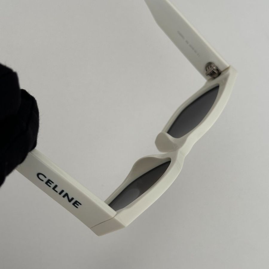 99新🆕 Celine 賽琳 Logo墨鏡 白色-13