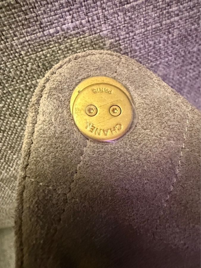 🩶 CHANEL 25 Bag 小號|灰色麂皮|霧金扣|人氣夢幻新款 🩶-18