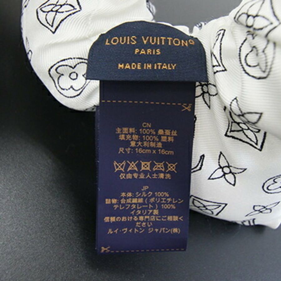 路易威登 Fleur Piqué 髮圈 M96838 白色 100% 真絲髮夾 LV 女士 LOUIS VUITTON-3