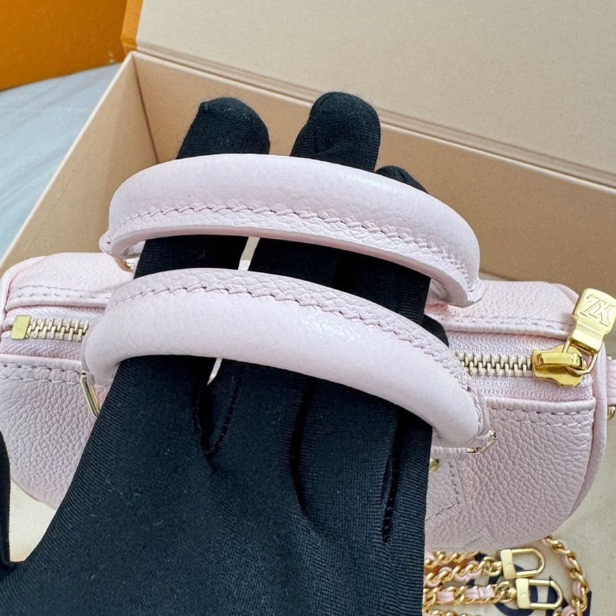 Louis Vuitton路易威登speedy nano草莓牛奶色芯片款近新全配🈶購證-10