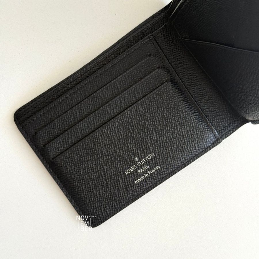 98新🆕 Louis Vuitton 路易威登 棋盤格短夾 黑色-3