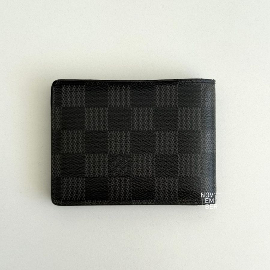 98新🆕 Louis Vuitton 路易威登 棋盤格短夾 黑色-5