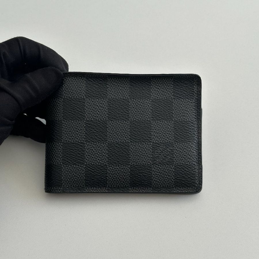 98新🆕 Louis Vuitton 路易威登 棋盤格短夾 黑色-6