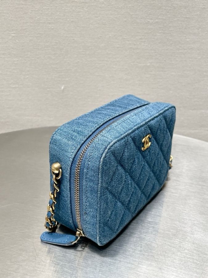 香奈兒 Chanel  牛仔金球相機包 31開-3