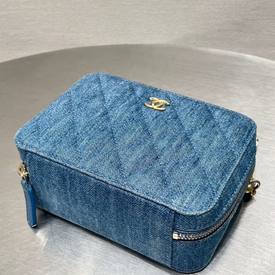 香奈兒 Chanel  牛仔金球相機包 31開-8
