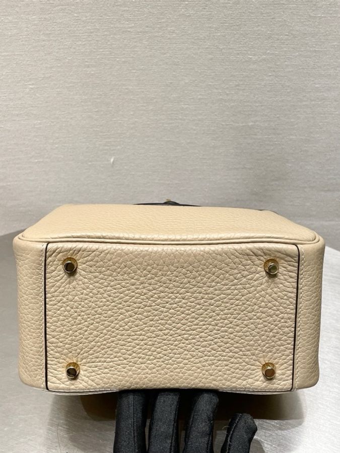 愛馬仕/Hermes mini Lindy風衣灰金扣 U刻-6