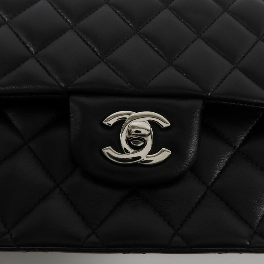 CHANEL 羊皮皮革Classic 25鏈帶肩背袋-8