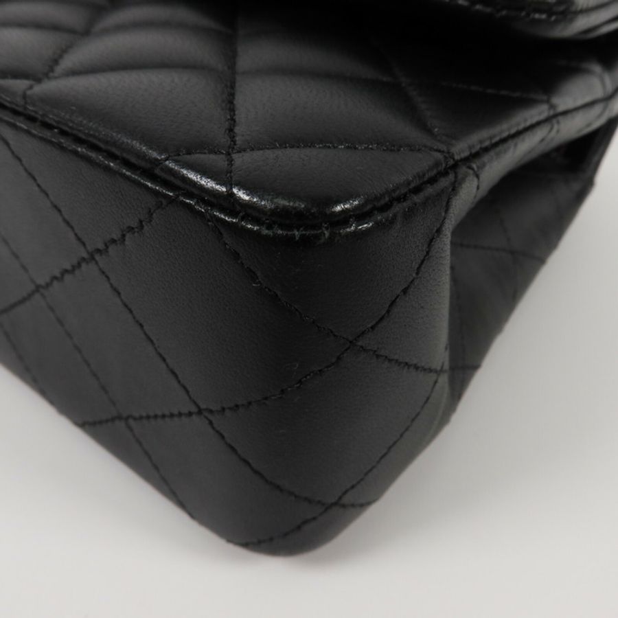 CHANEL 羊皮皮革Classic 25鏈帶肩背袋-12