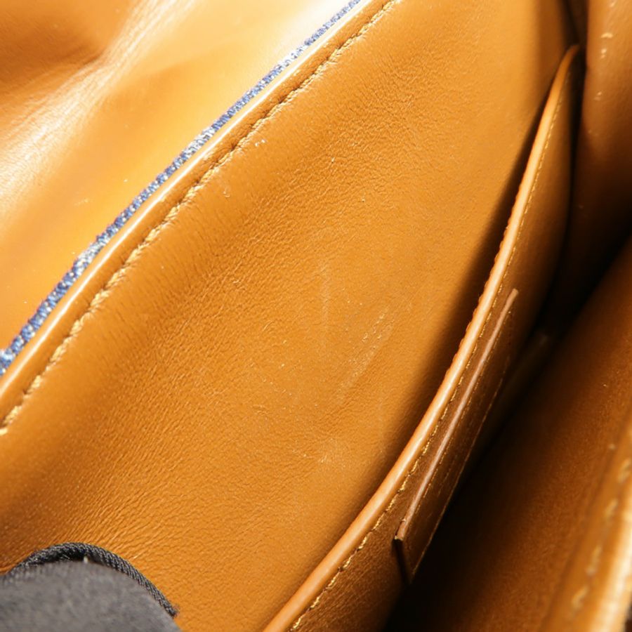 SAINT LAURENT Denim/牛皮皮革Le Monogram肩背袋-14