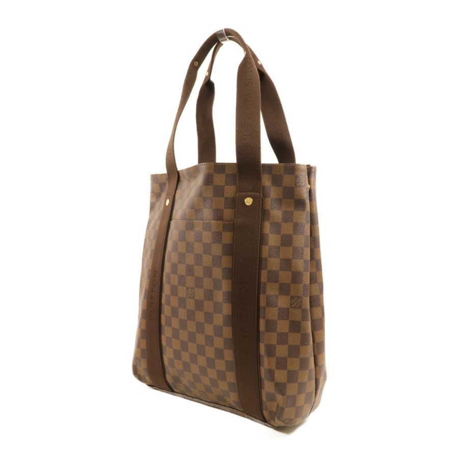 LOUIS VUITTON Damier Beaubourg金扣肩背袋棕色-2