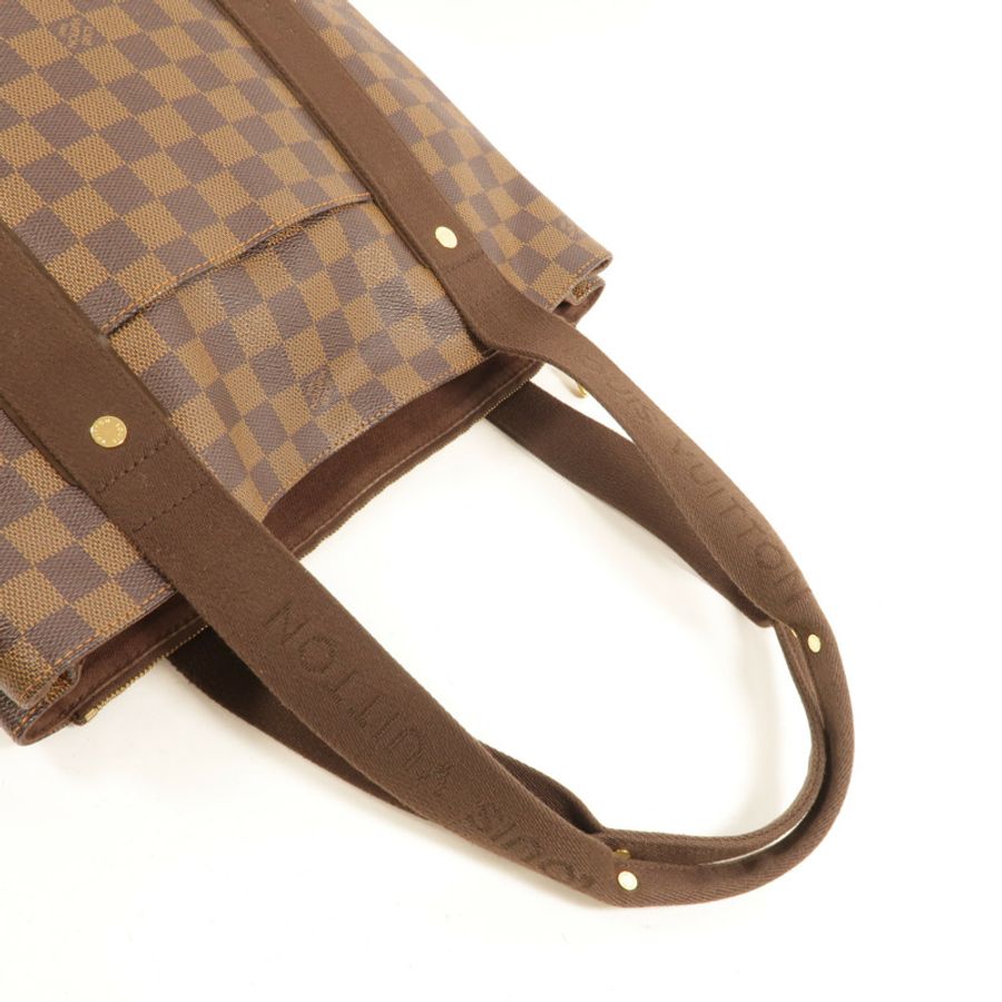 LOUIS VUITTON Damier Beaubourg金扣肩背袋棕色-5