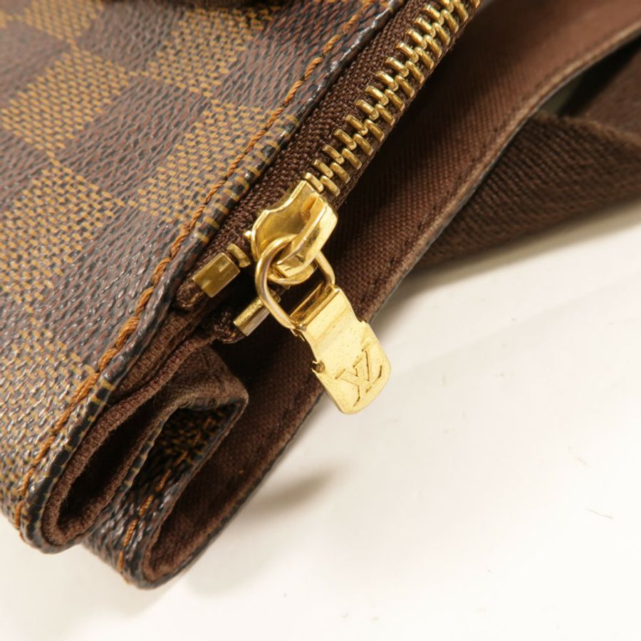 LOUIS VUITTON Damier Beaubourg金扣肩背袋棕色-6