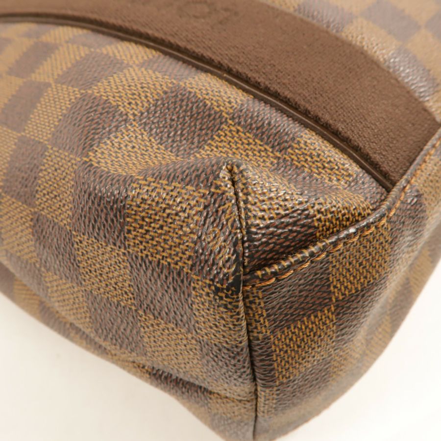 LOUIS VUITTON Damier Beaubourg金扣肩背袋棕色-10