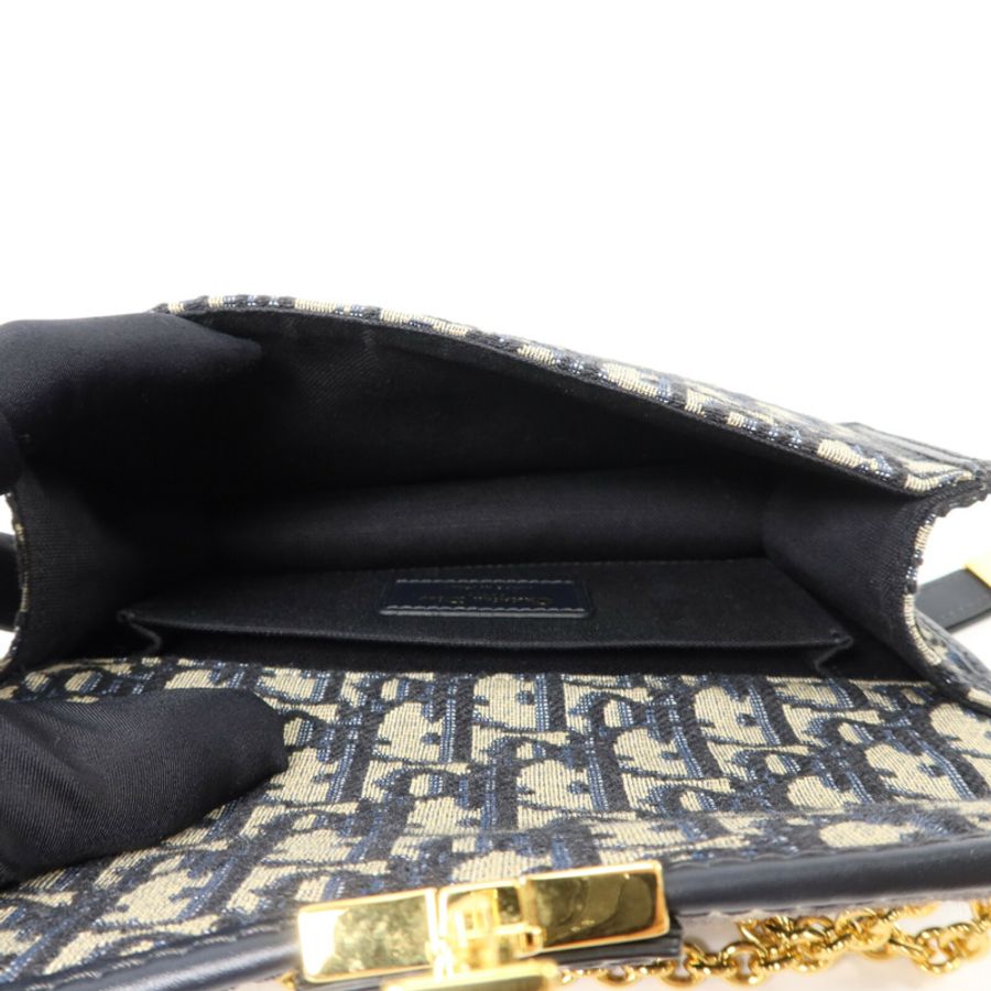 Dior 帆布30 Montaigne East-West With Chain鏈帶肩背袋-4