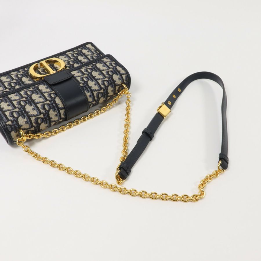 Dior 帆布30 Montaigne East-West With Chain鏈帶肩背袋-8