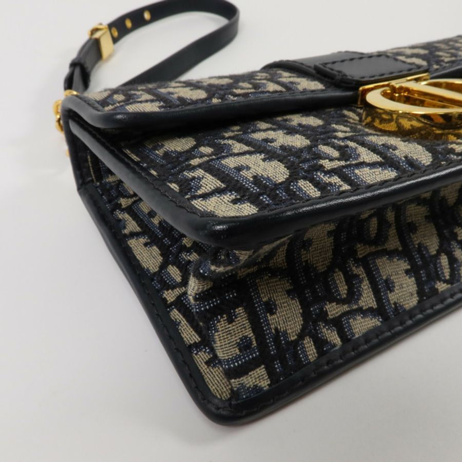 Dior 帆布30 Montaigne East-West With Chain鏈帶肩背袋-10