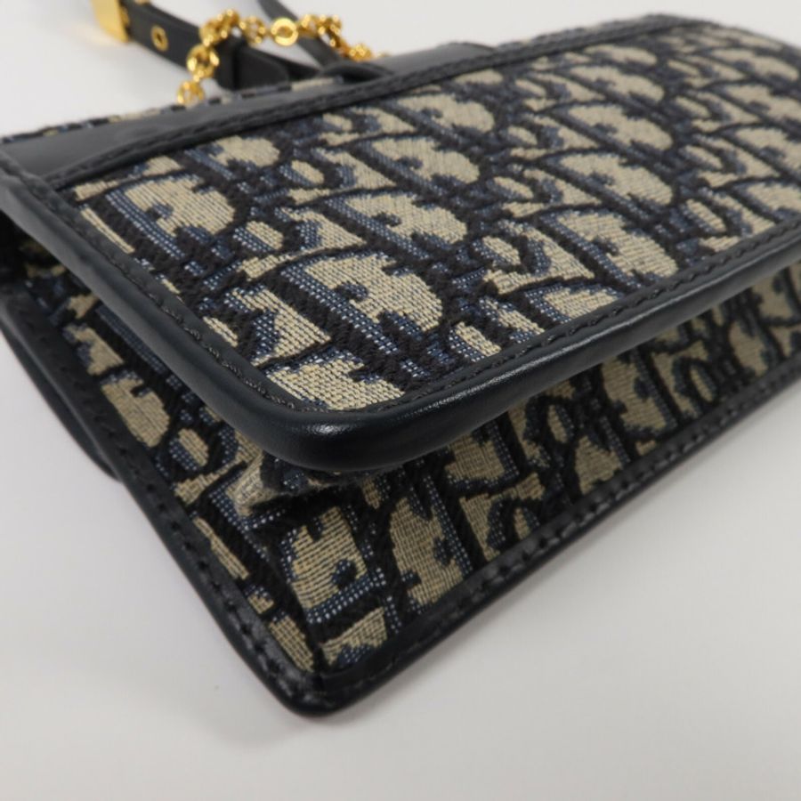 Dior 帆布30 Montaigne East-West With Chain鏈帶肩背袋-12