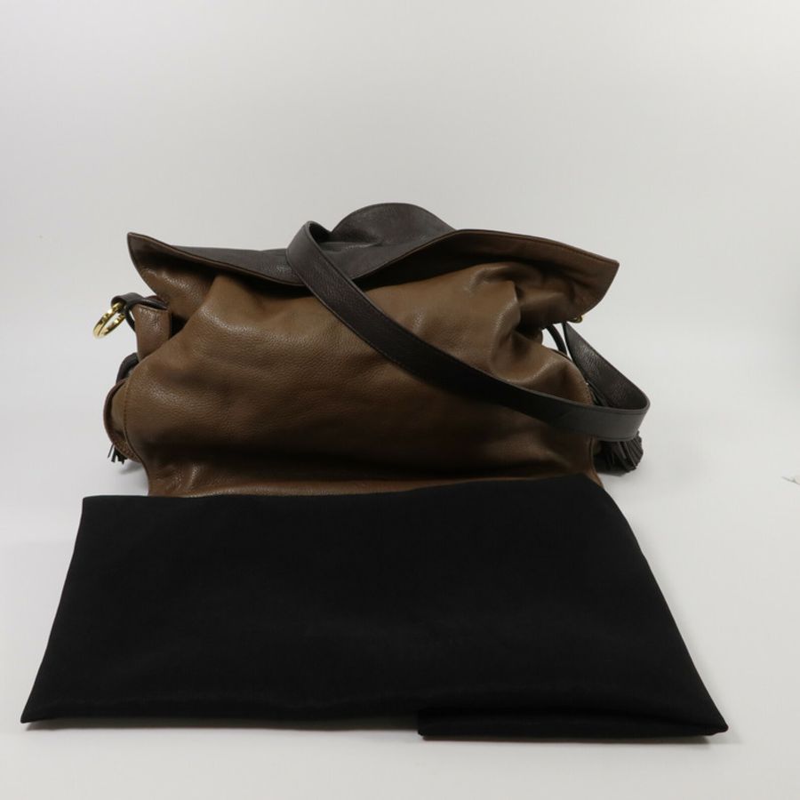 LOEWE 牛皮皮革Flamenco Large肩背袋-8