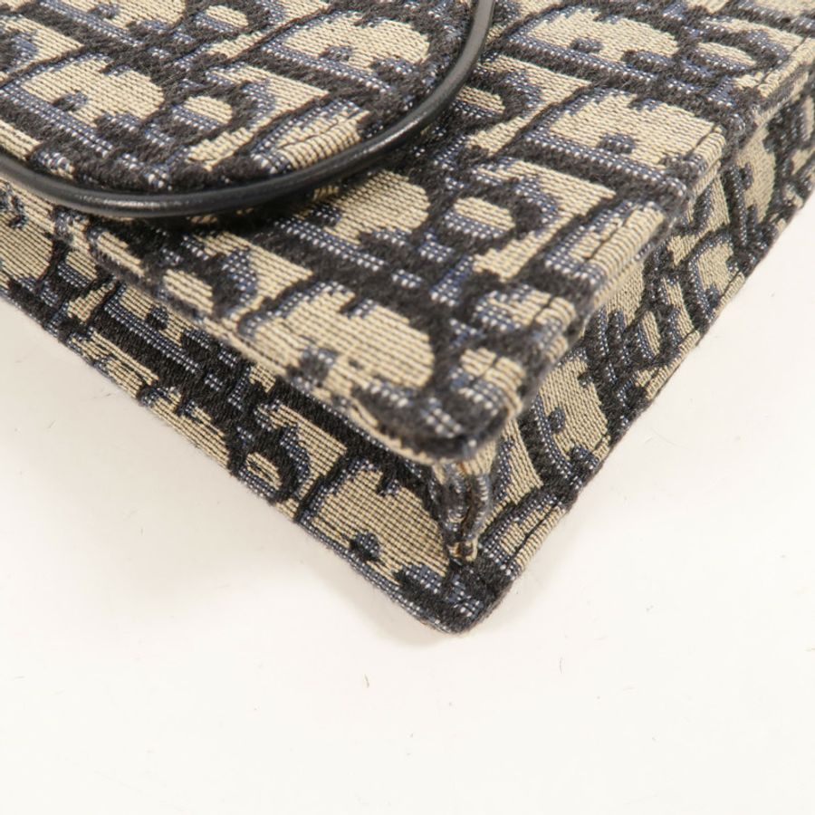Dior 帆布Saddle Wallet On Chain鏈帶肩背袋-8