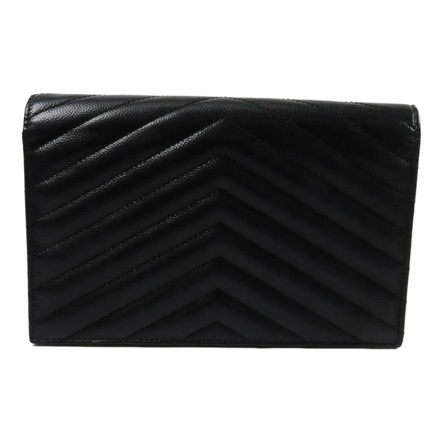 SAINT LAURENT 牛皮皮革Cassandra Envelope Chain Wallet鏈帶肩背袋-2