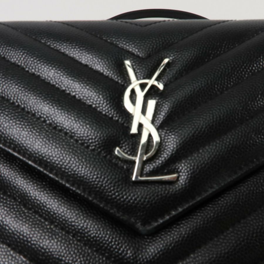 SAINT LAURENT 牛皮皮革Cassandra Envelope Chain Wallet鏈帶肩背袋-7