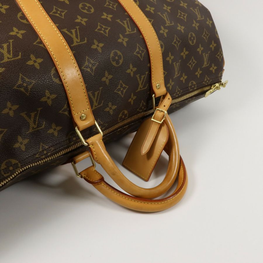 LOUIS VUITTON Monogram Keepall Bandouliere 50手挽肩背兩用袋-11
