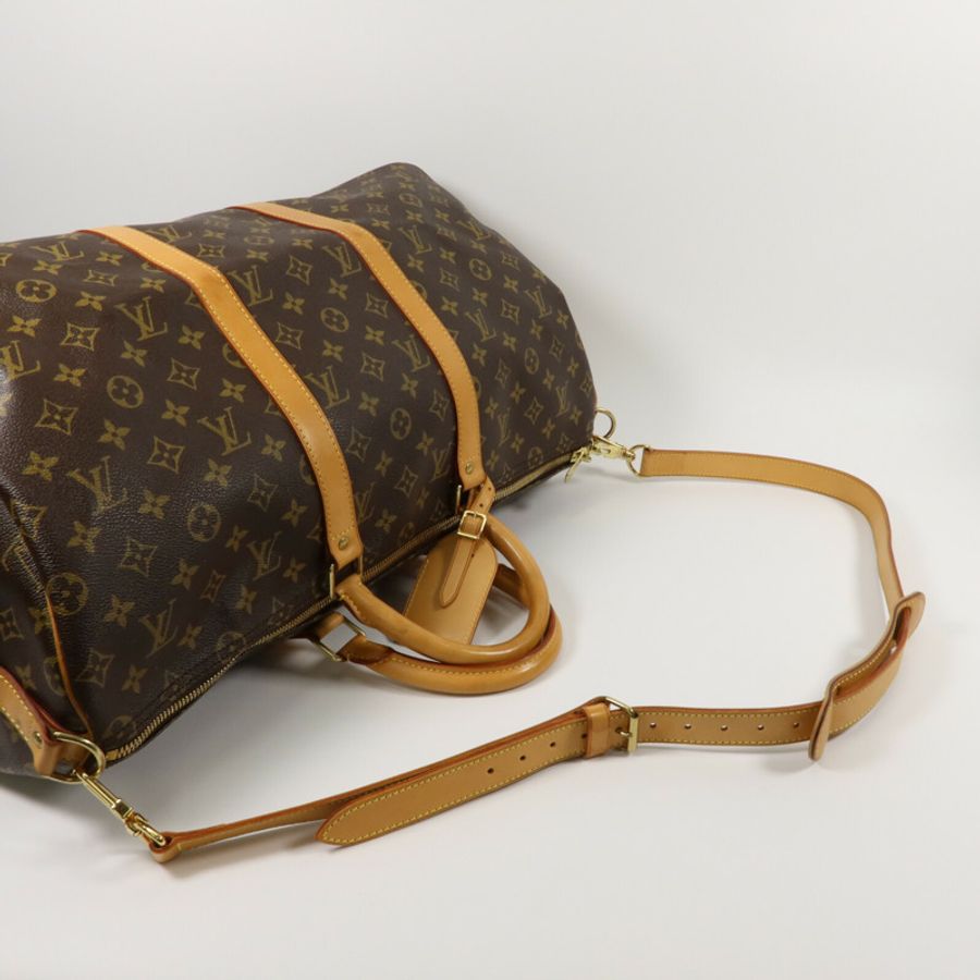 LOUIS VUITTON Monogram Keepall Bandouliere 50手挽肩背兩用袋-12