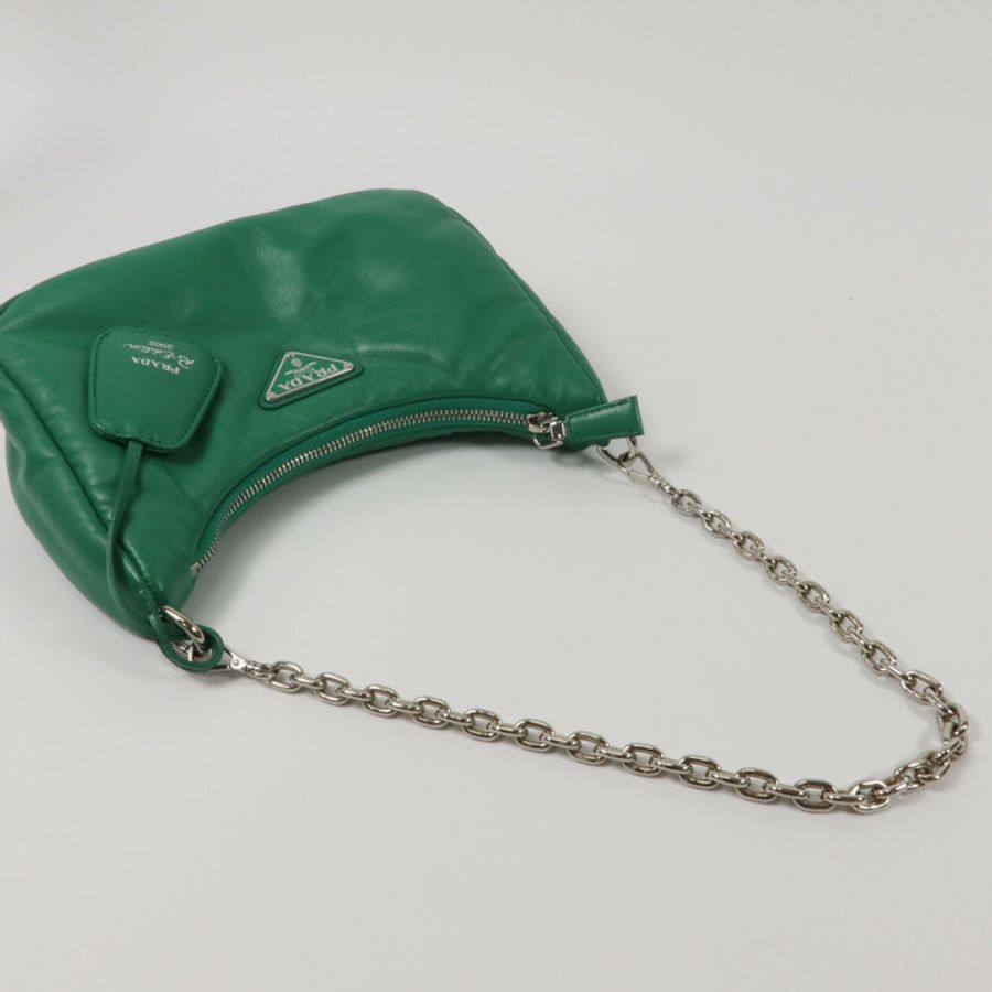 PRADA 羊皮皮革Shoulder Bag (Re-Edition 2005)手挽肩背兩用袋-7