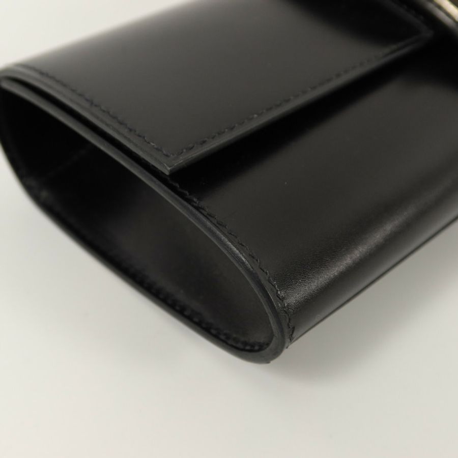 HERMES Box皮革Medor 23手拿包Noir-10
