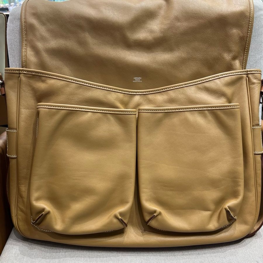 愛馬仕HERMES barda翻蓋男款 41*34-5