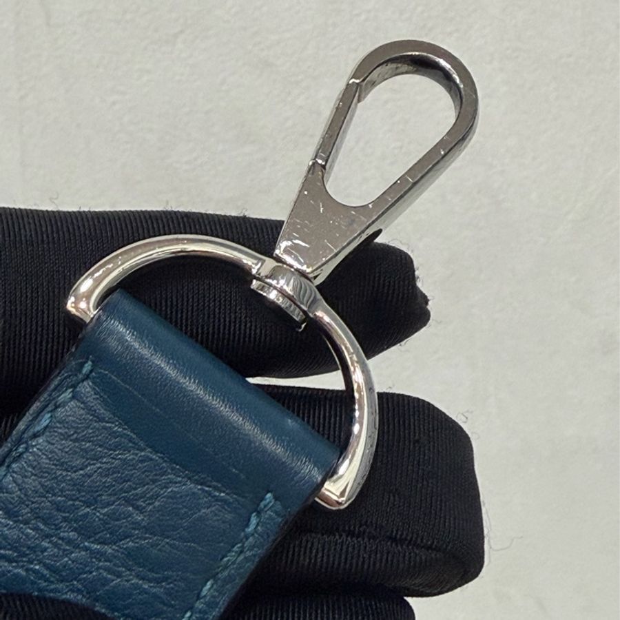 Hermes Jypsiere 28 霧霾藍 藍色 牛皮 銀釦 吉普賽 斜背包-72