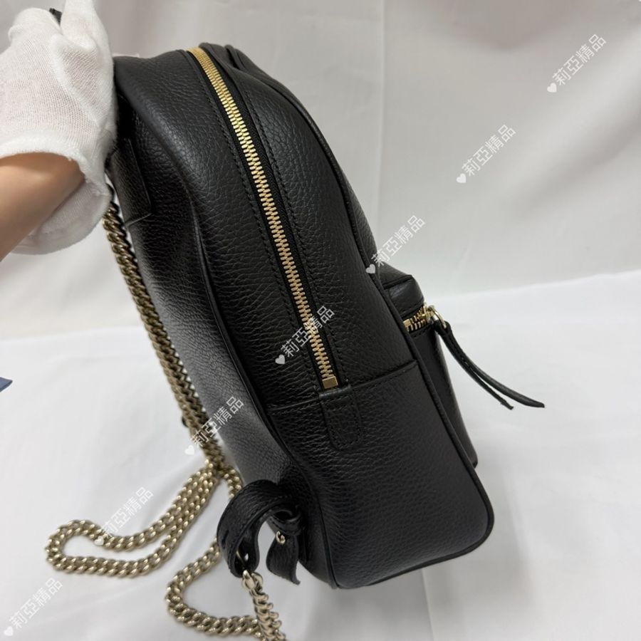莉亞精品♡ Gucci 鏈條後背包#二手美包-4