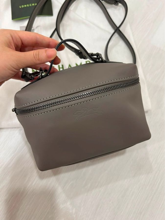 LONGCHAMP Le Pliage Xtra牛皮系列盒子包斜跨包-1