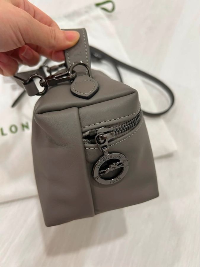 LONGCHAMP Le Pliage Xtra牛皮系列盒子包斜跨包-2
