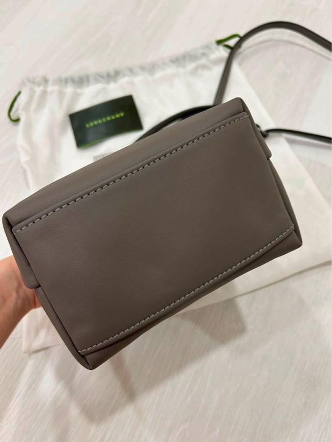 LONGCHAMP Le Pliage Xtra牛皮系列盒子包斜跨包-5