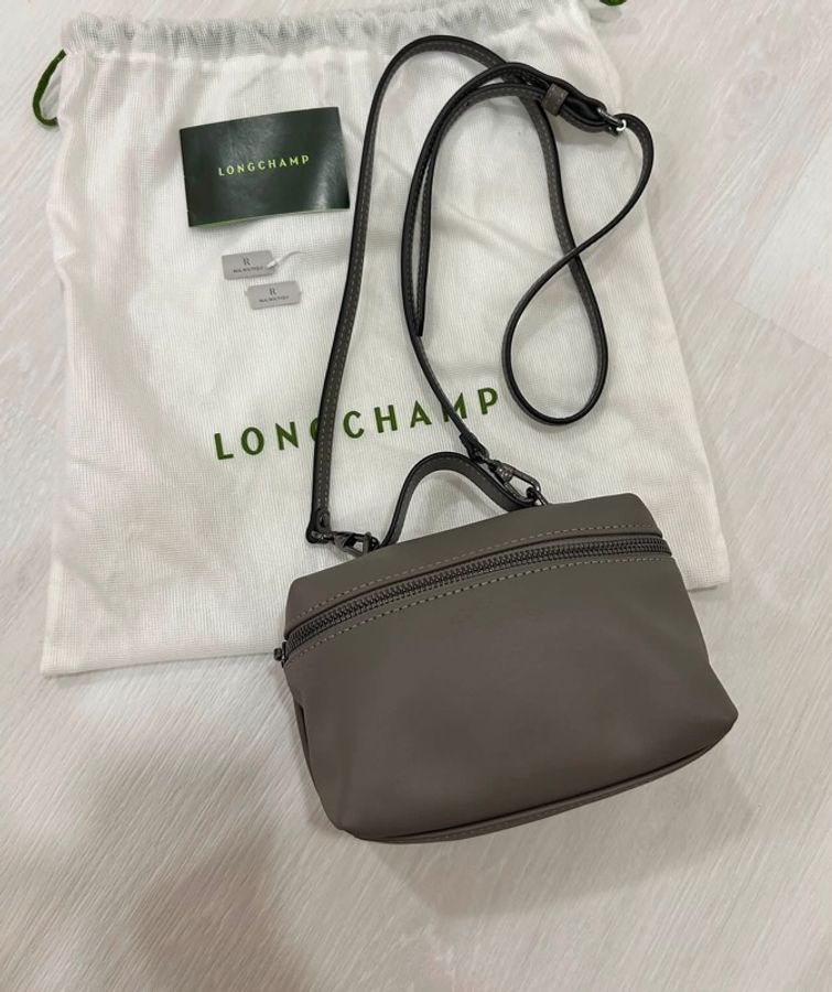 LONGCHAMP Le Pliage Xtra牛皮系列盒子包斜跨包-16