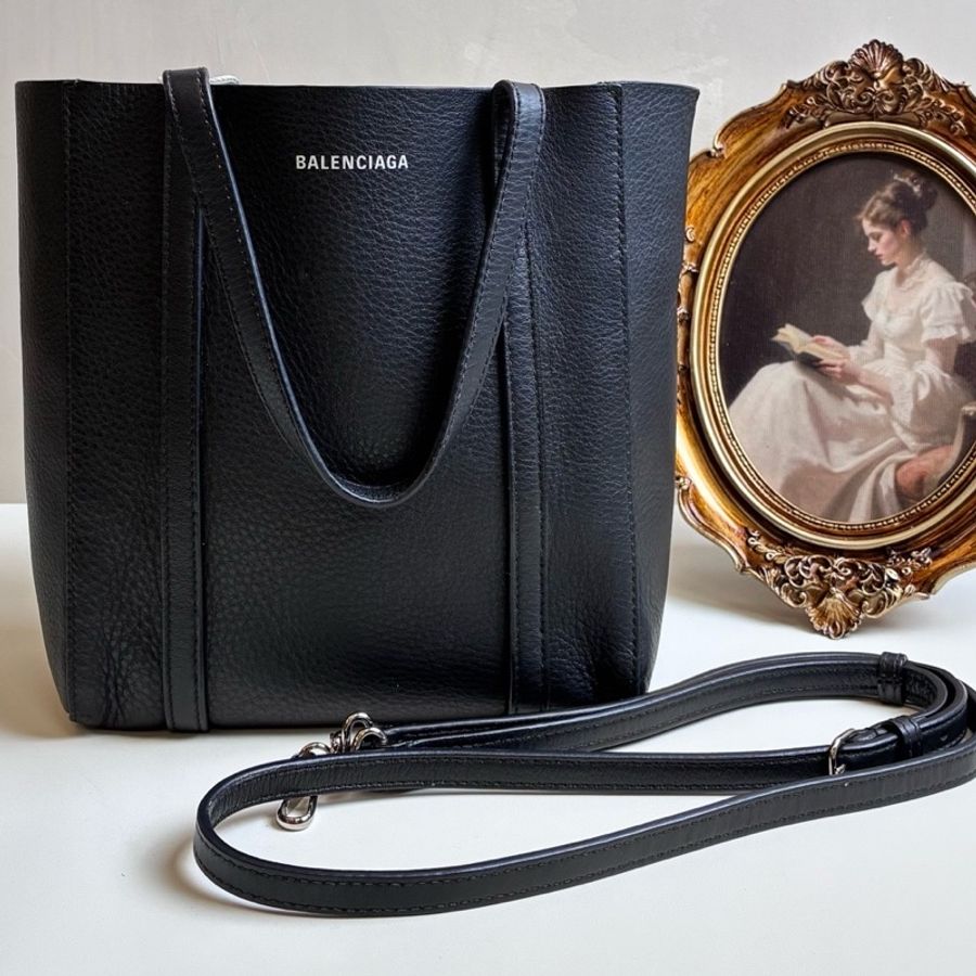Balenciaga巴黎世家 黑色 Everyday northsouth托特包  s號-0