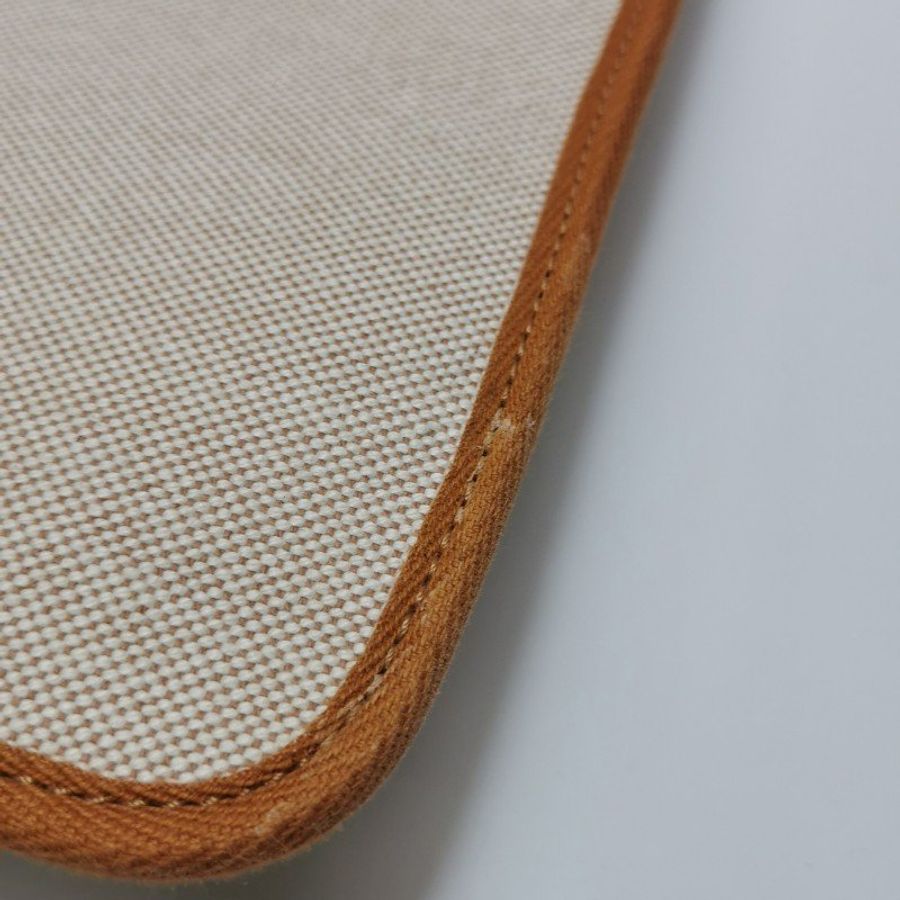 Hermes Herbag31馬鞍釘鎖扣斜挎單肩包Hunter牛皮帆布金扣棕色淺米色黃色B刻-40