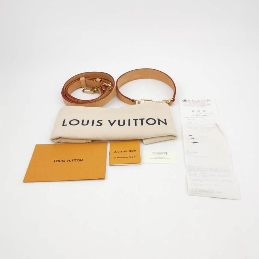 Louis Vuitton (LV) Saumur雙子星BB植鞣革老花皮帶扣斜挎包單肩包晶片款-8