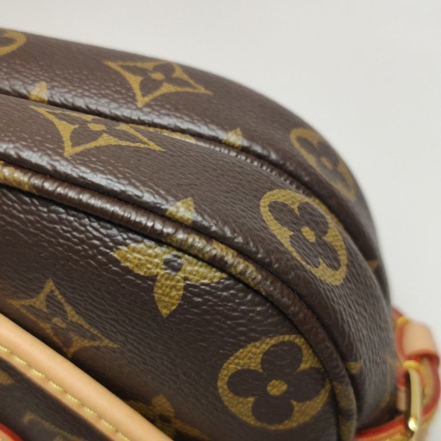 Louis Vuitton (LV) Saumur雙子星BB植鞣革老花皮帶扣斜挎包單肩包晶片款-23