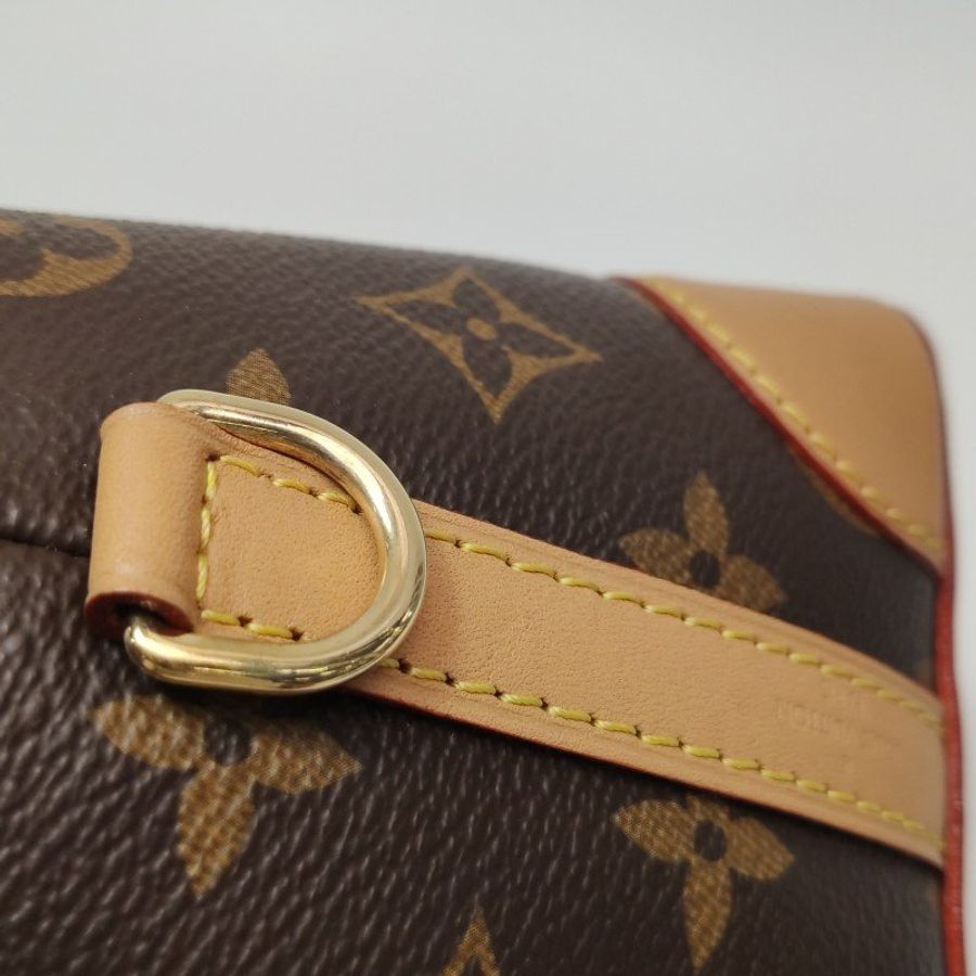 Louis Vuitton (LV) Noé Purse植鞣革Monogram印花抽繩水桶包斜挎包肩背包晶片款-10