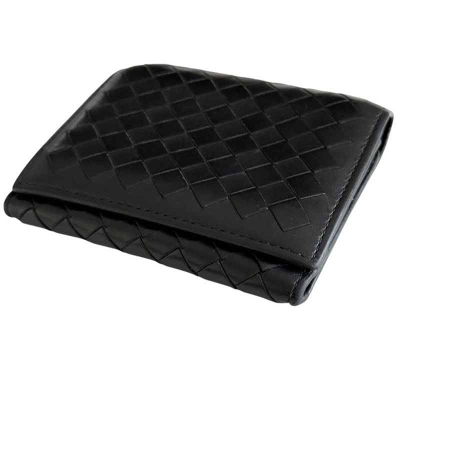 BOTTEGA VENETA 織皮 短銀包-5